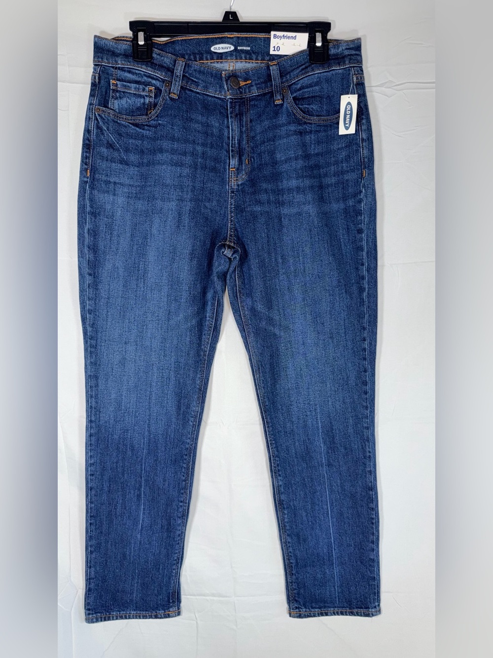Old Navy Women's Boyfriend Jeans - Dark Blue Sz 10